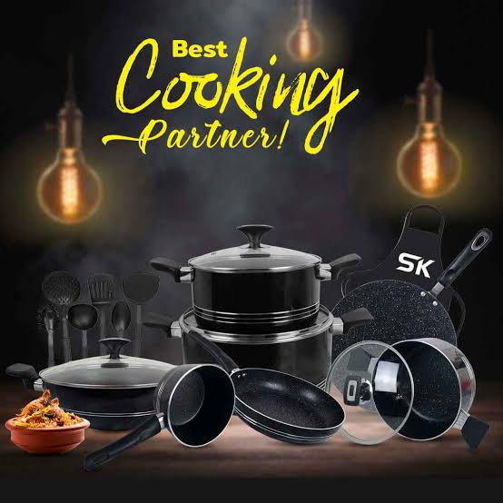 Non-stick kitchen ware set