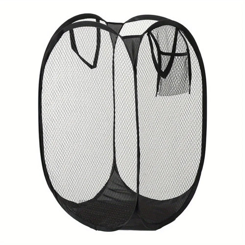 Mesh Foldable Laundry Hamper - Large Collapsible