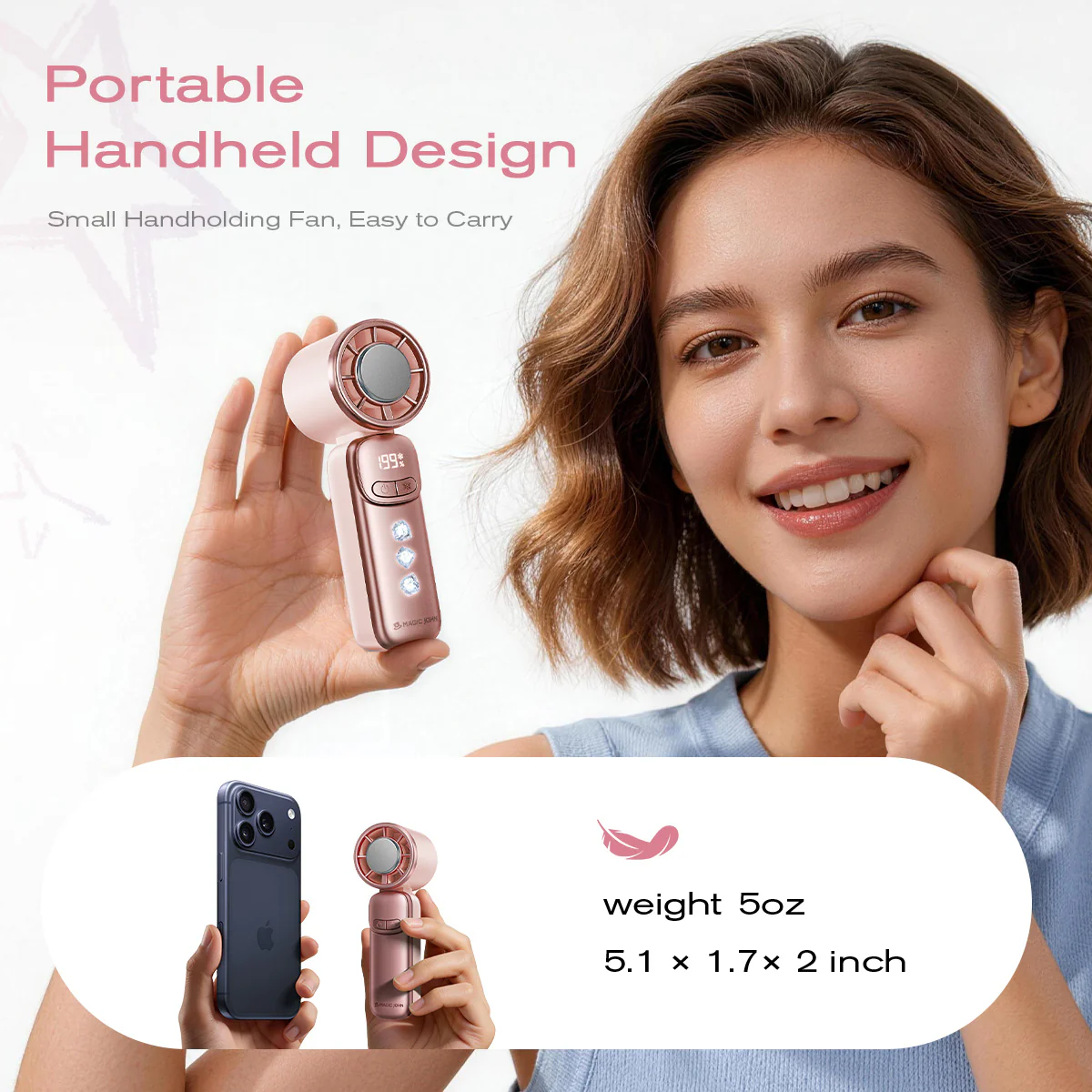 Turbo 3-in-1 Handheld Fan