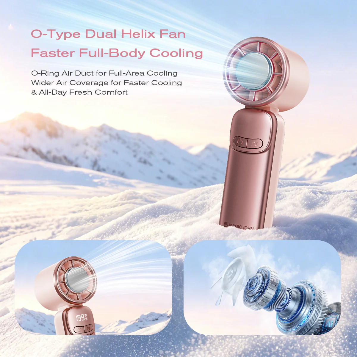 Turbo 3-in-1 Handheld Fan